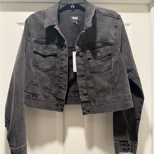 PAIGE Charcoal Jean Jacket